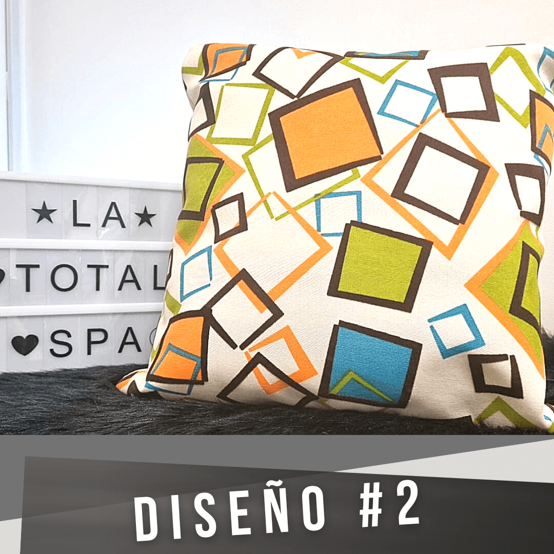 Cojines Mosaicos de Colores con relleno