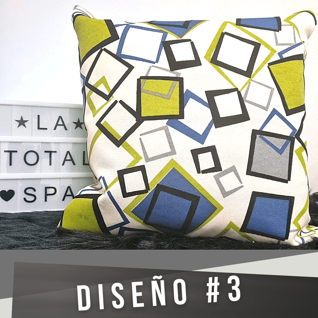 Cojines Mosaicos de Colores con relleno