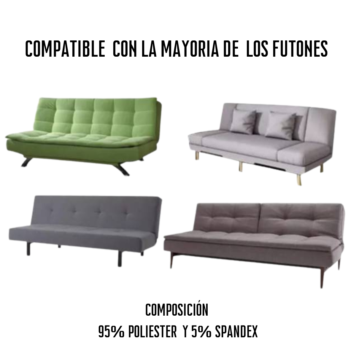 Cubre Futon Tela gruesa