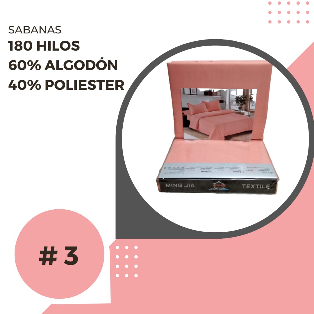 Sabanas 180 Hilos