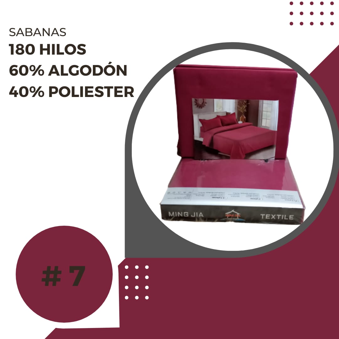 Sabanas 180 Hilos