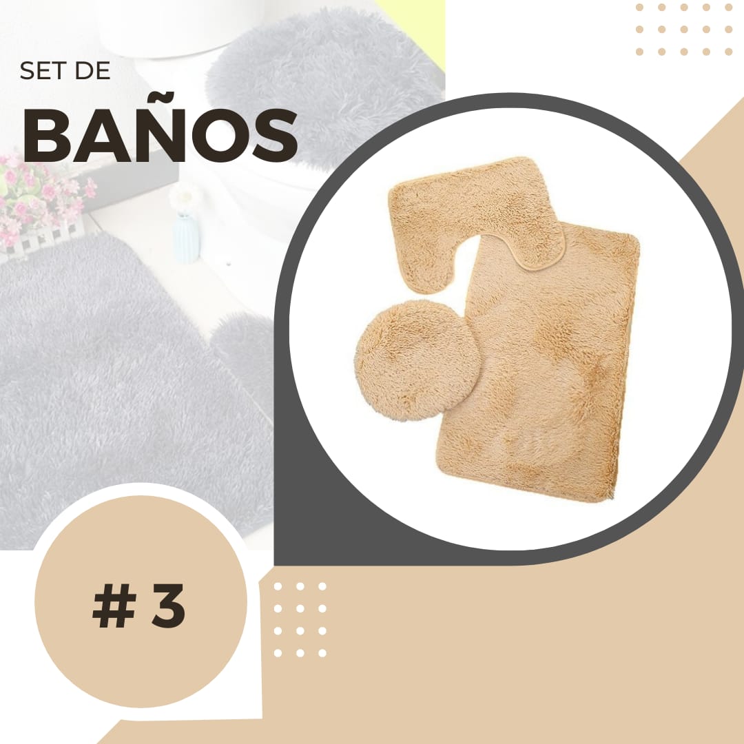 Set Baño 3 piezas
