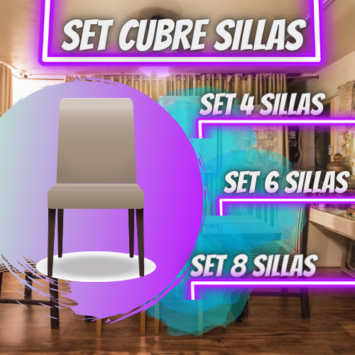 Set sillas textura gruesa cuadrille